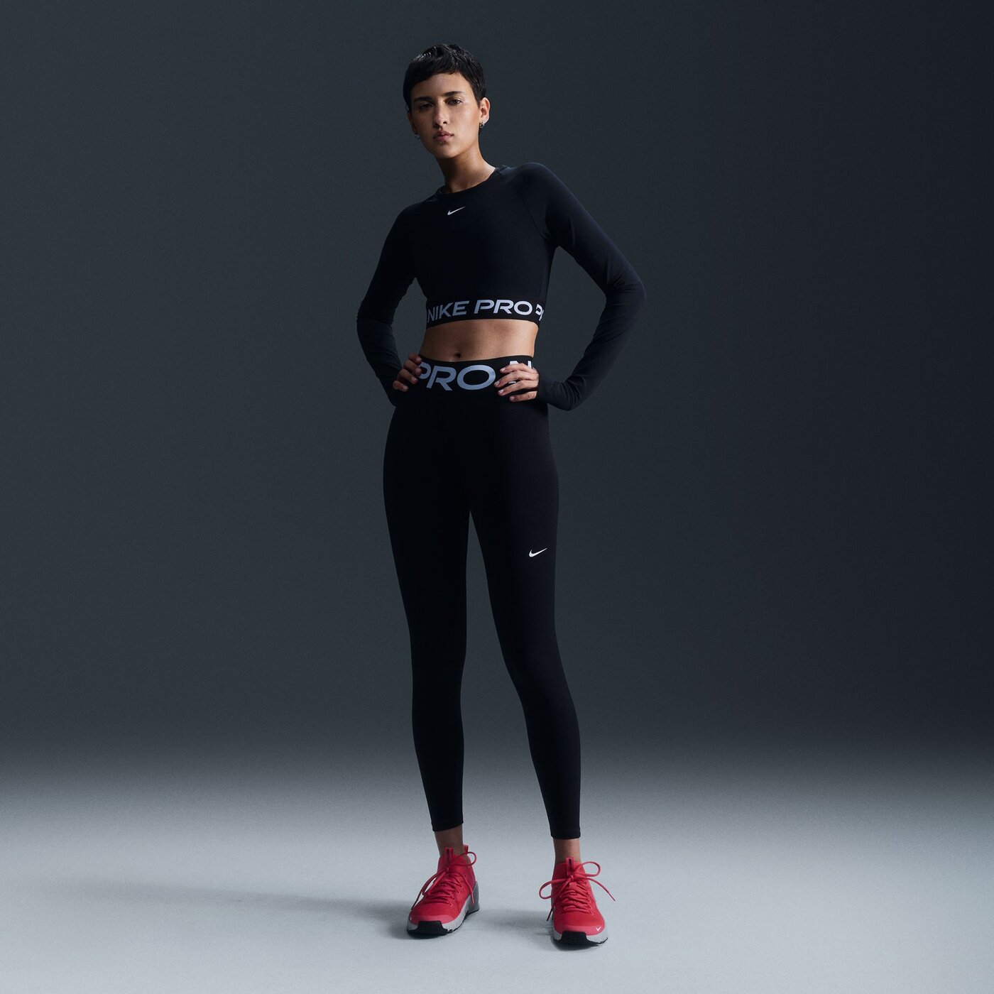 W NP SCULPT DF HR TIGHT BLACK/WHITE BLACK/WHITE Bild 2