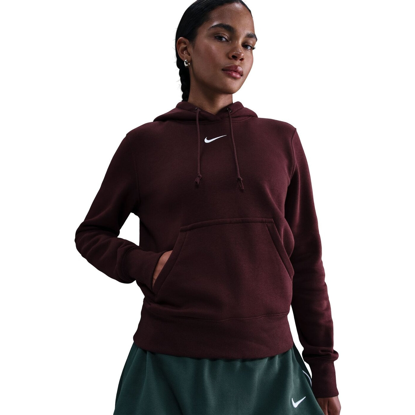 W NSW PHNX FLC STD PO HOODIE BURGUNDY CRUSH/SAIL BURGUNDY CRUSH/SAIL Bild 3