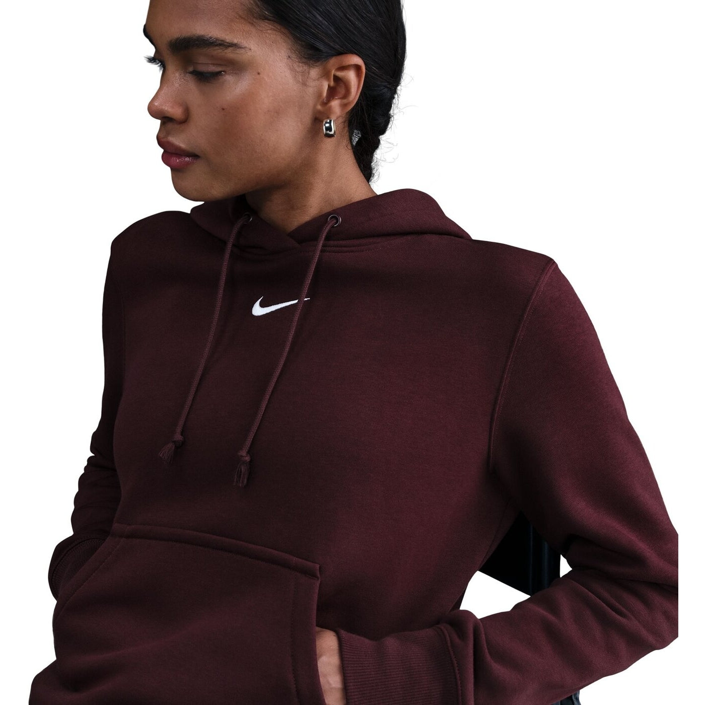 W NSW PHNX FLC STD PO HOODIE BURGUNDY CRUSH/SAIL BURGUNDY CRUSH/SAIL Bild 5
