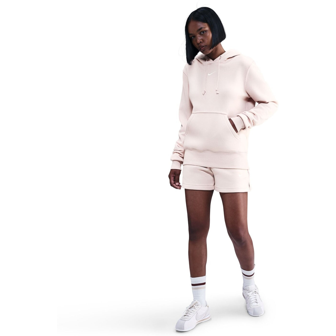 W NSW PHNX FLC STD PO HOODIE SILT RED/SAIL SILT RED/SAIL Bild 1