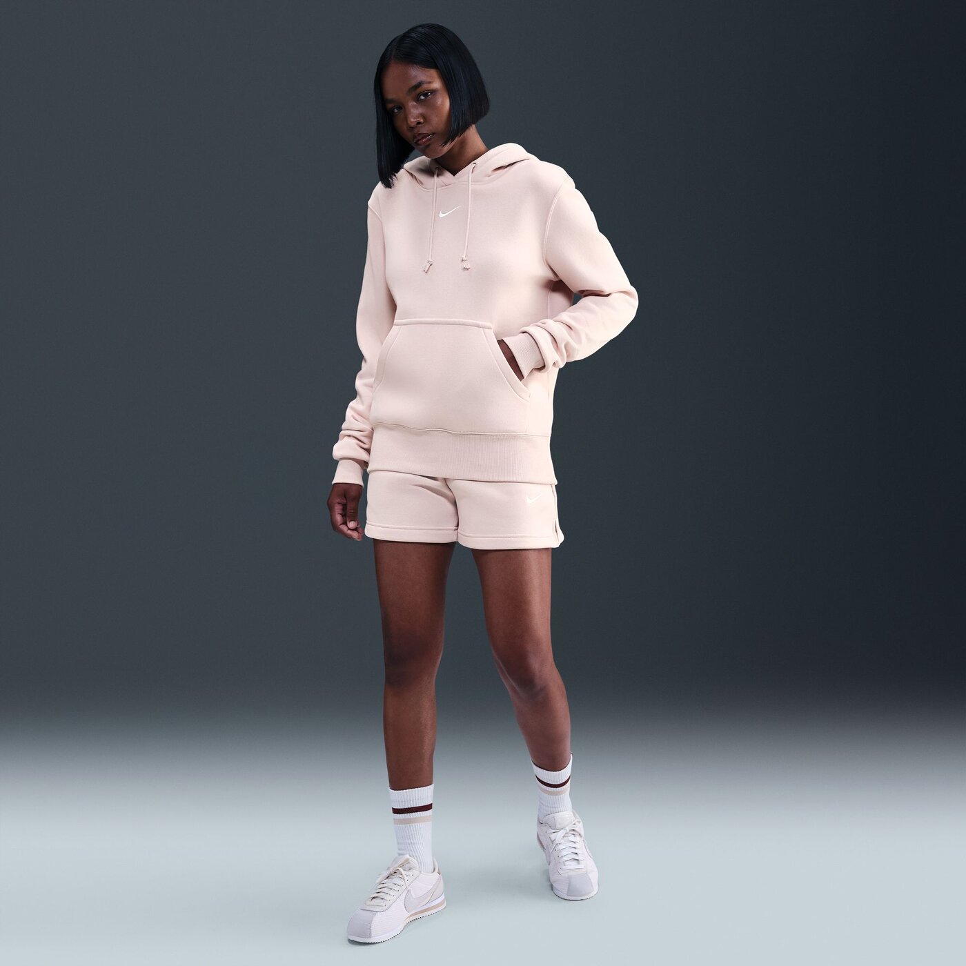 W NSW PHNX FLC STD PO HOODIE SILT RED/SAIL SILT RED/SAIL Bild 6