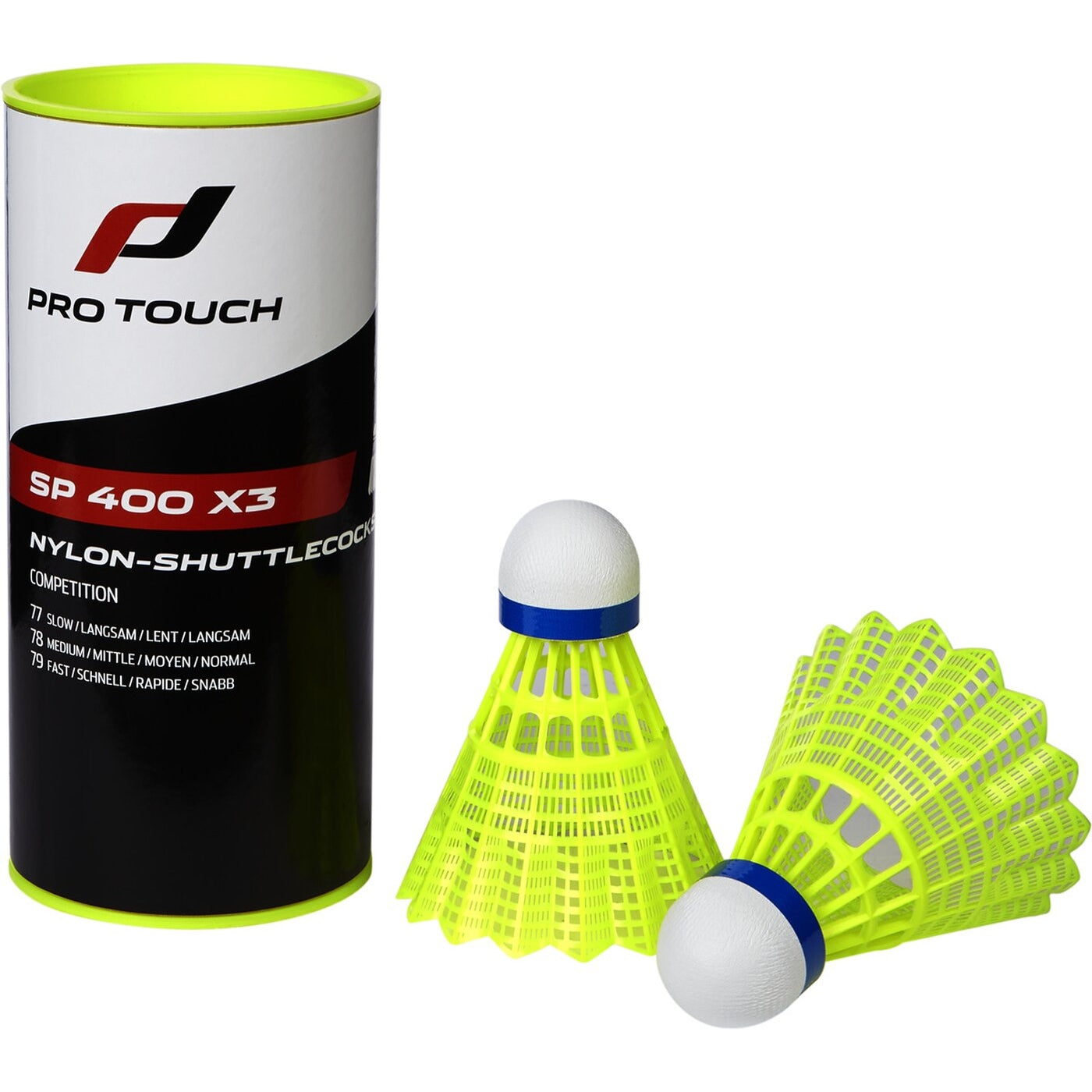 Badminton-Ball SP 400 x3 (Shuttlecock) GELB GELB Bild 1