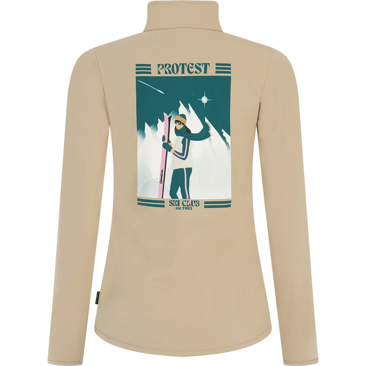 PRTGentle 1/4 zip active top BAMBOOBEIGE BAMBOOBEIGE Bild 2