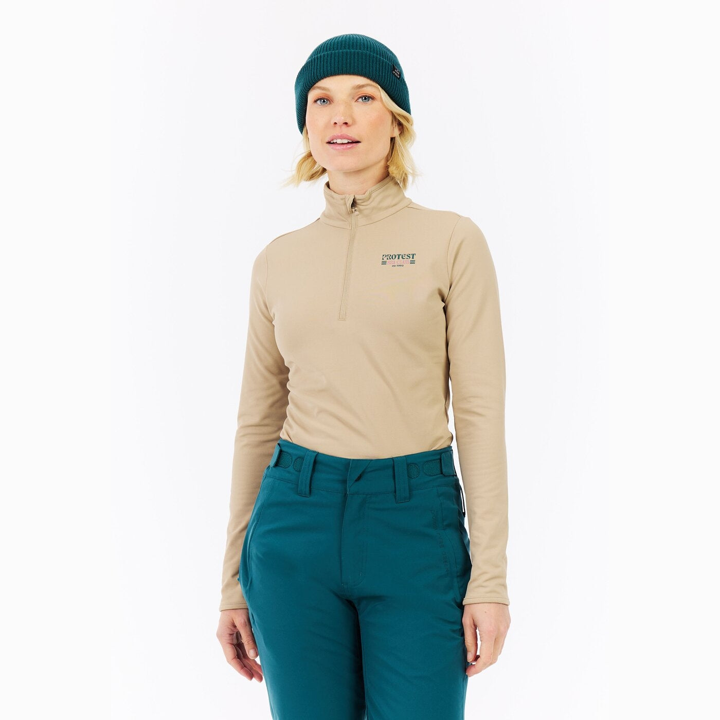 PRTGentle 1/4 zip active top BAMBOOBEIGE BAMBOOBEIGE Bild 7