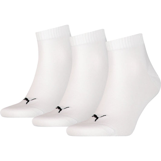 PUMA UNISEX QUARTER PLAIN 3P WHITE WHITE Bild 1