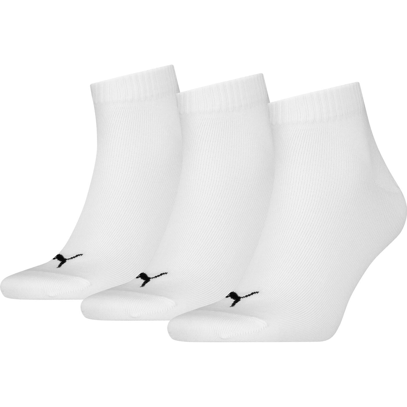 PUMA UNISEX QUARTER PLAIN 3P WHITE WHITE Bild 1