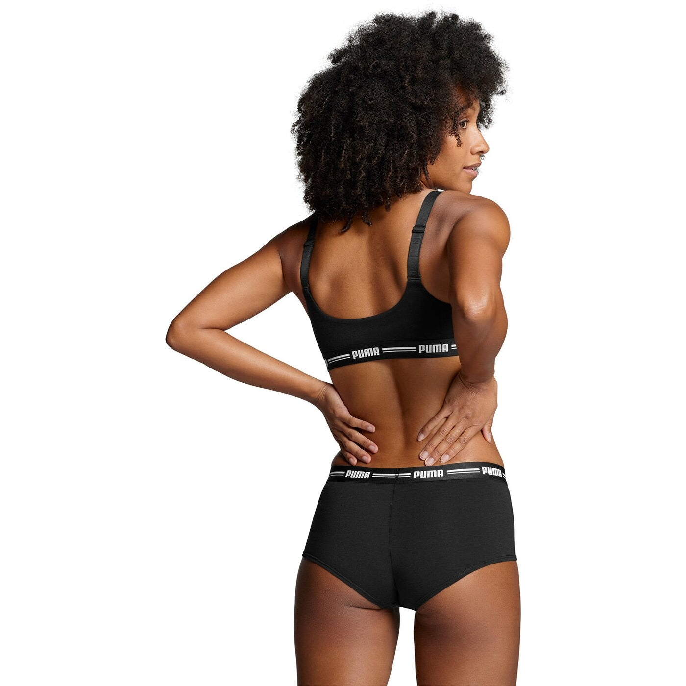 PUMA WOMEN MINI SHORT 2P PACK BLACK BLACK Bild 4