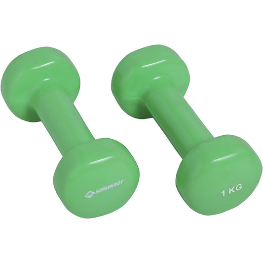 VINYL HANTEL Set, 2x 1,0kg (green), in 4C-Box, KEINE FARBE KEINE FARBE Bild 1