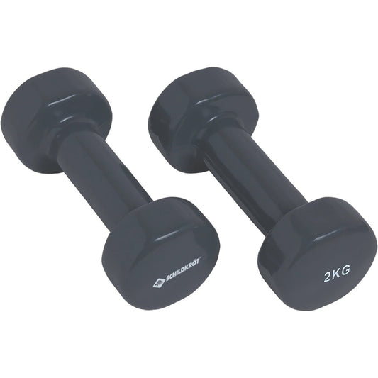 VINYL HANTEL Set, 2x 2,0kg (grey), in 4C-Box, KEINE FARBE KEINE FARBE Bild 1