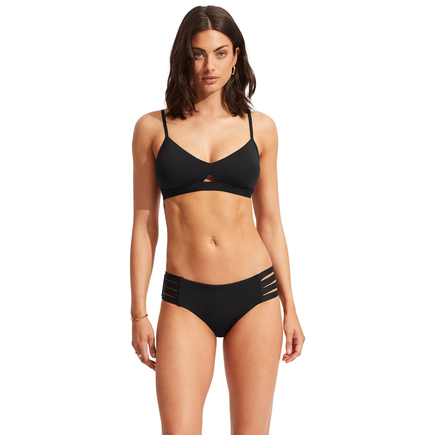 Seafolly Collective Multi Strap Hip BLACK Bild 1