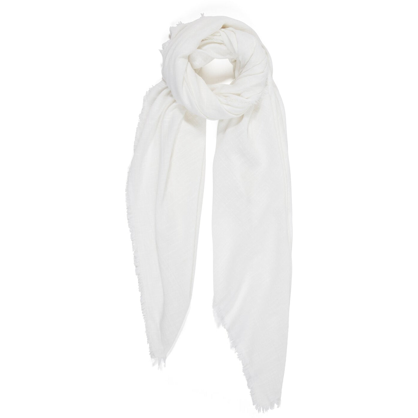 Textured Cotton Beach Wrap WHITE WHITE Bild 1