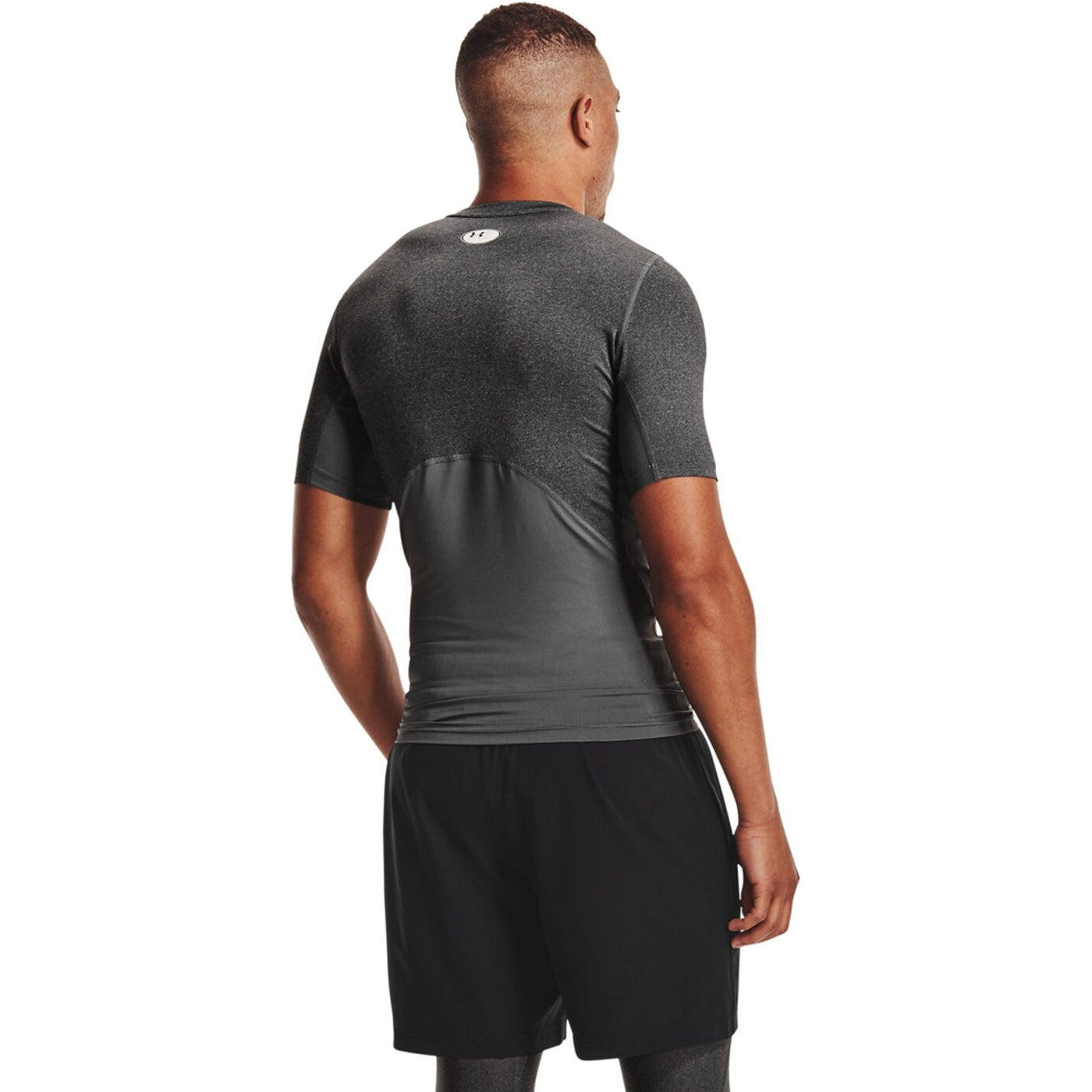 UA HG ARMOUR COMP SS CARBON HEATHER CARBON HEATHER Bild 4