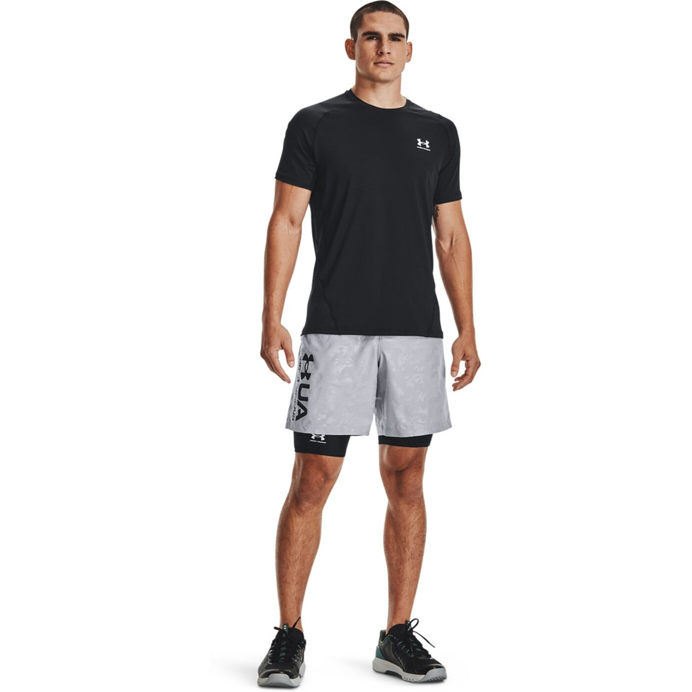 UA HG ARMOUR LNG SHORTS BLACK BLACK Bild 5