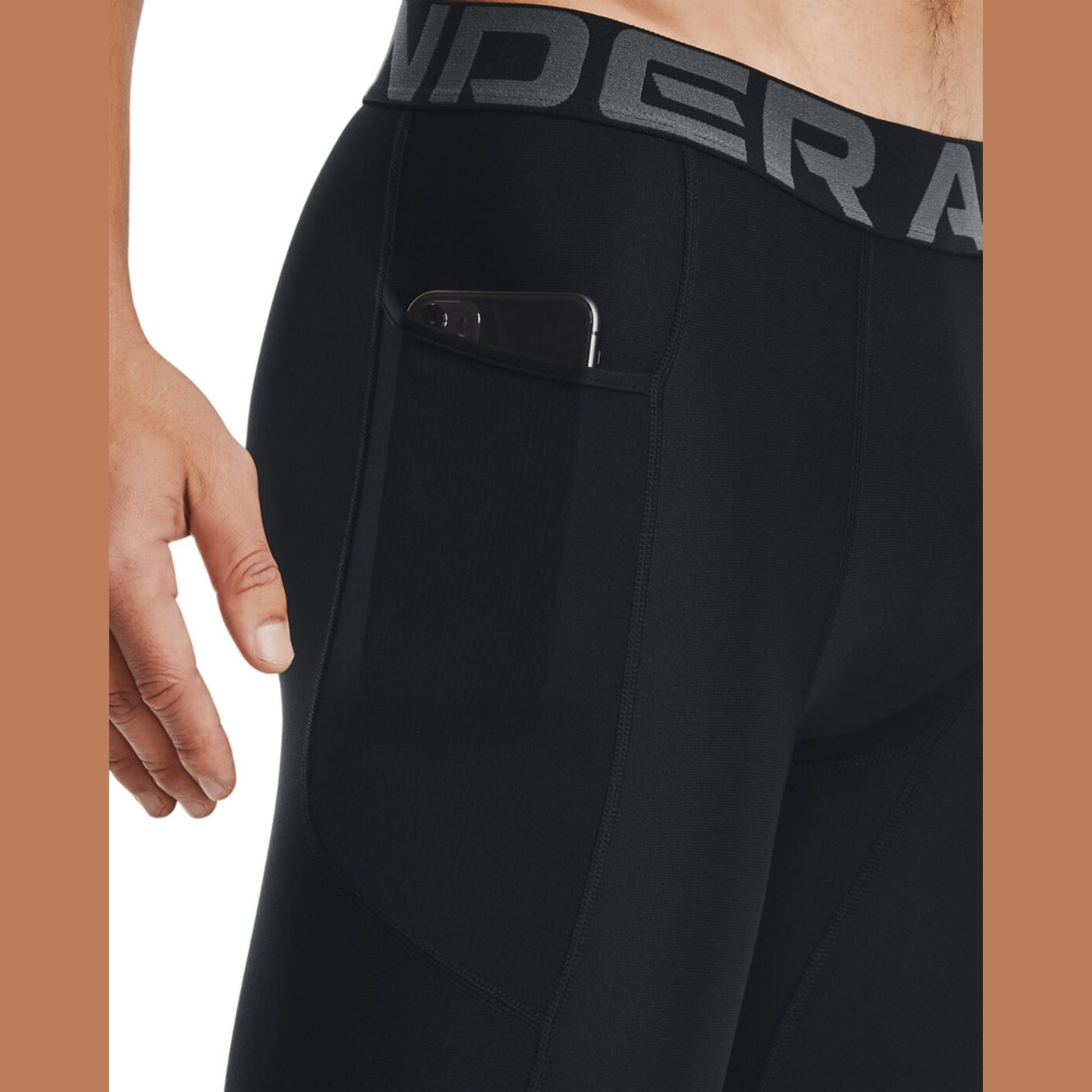 UA HG ARMOUR LNG SHORTS BLACK BLACK Bild 7
