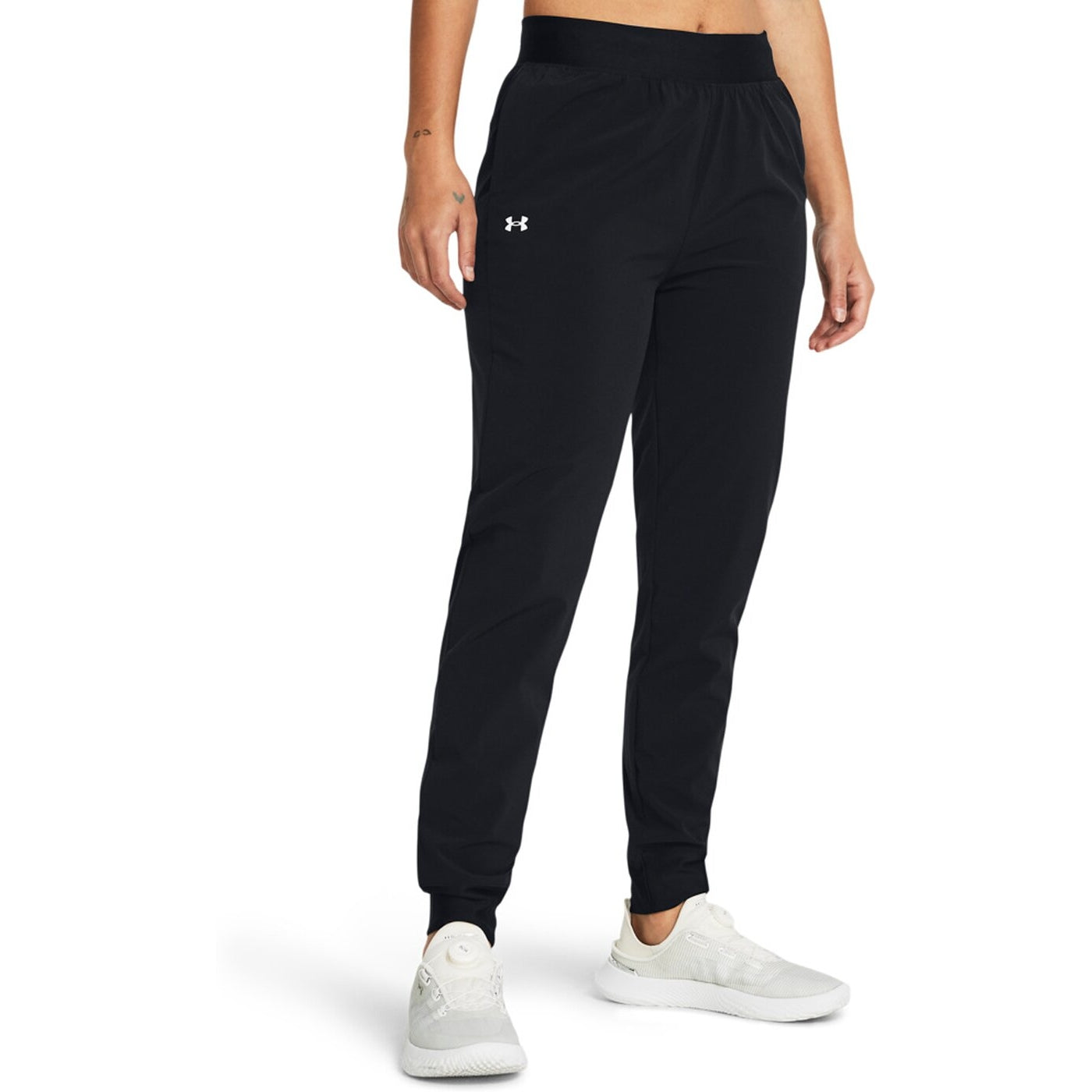 UA RIVAL HI RISE WOVEN PANT BLACK BLACK Bild 7