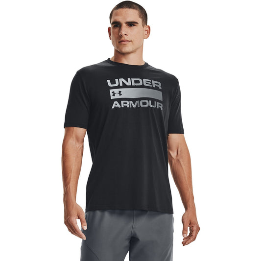UA TEAM ISSUE WORDMARK SS BLACK BLACK Bild 1