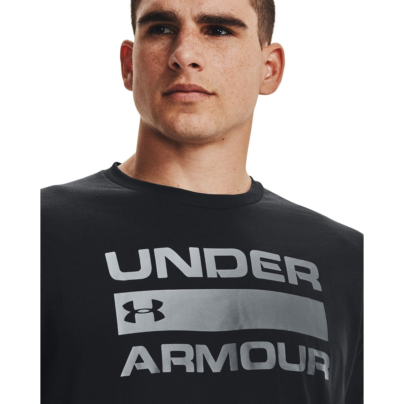 UA TEAM ISSUE WORDMARK SS BLACK BLACK Bild 4