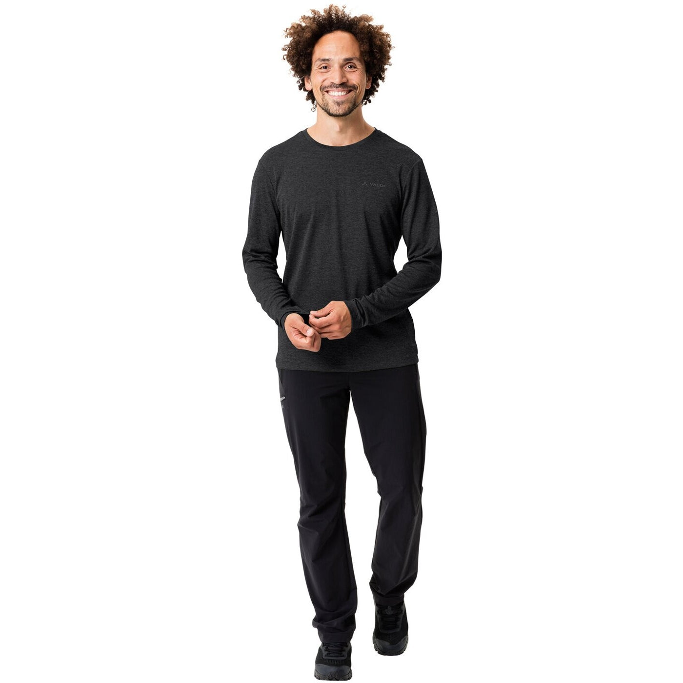 Me Essential LS T-Shirt BLACK BLACK Bild 5