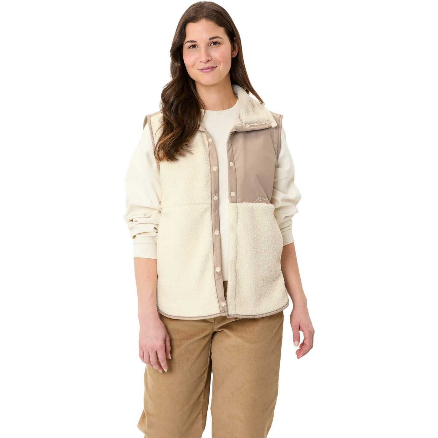 Wo Najun Fleece Vest ECRU ECRU Bild 5