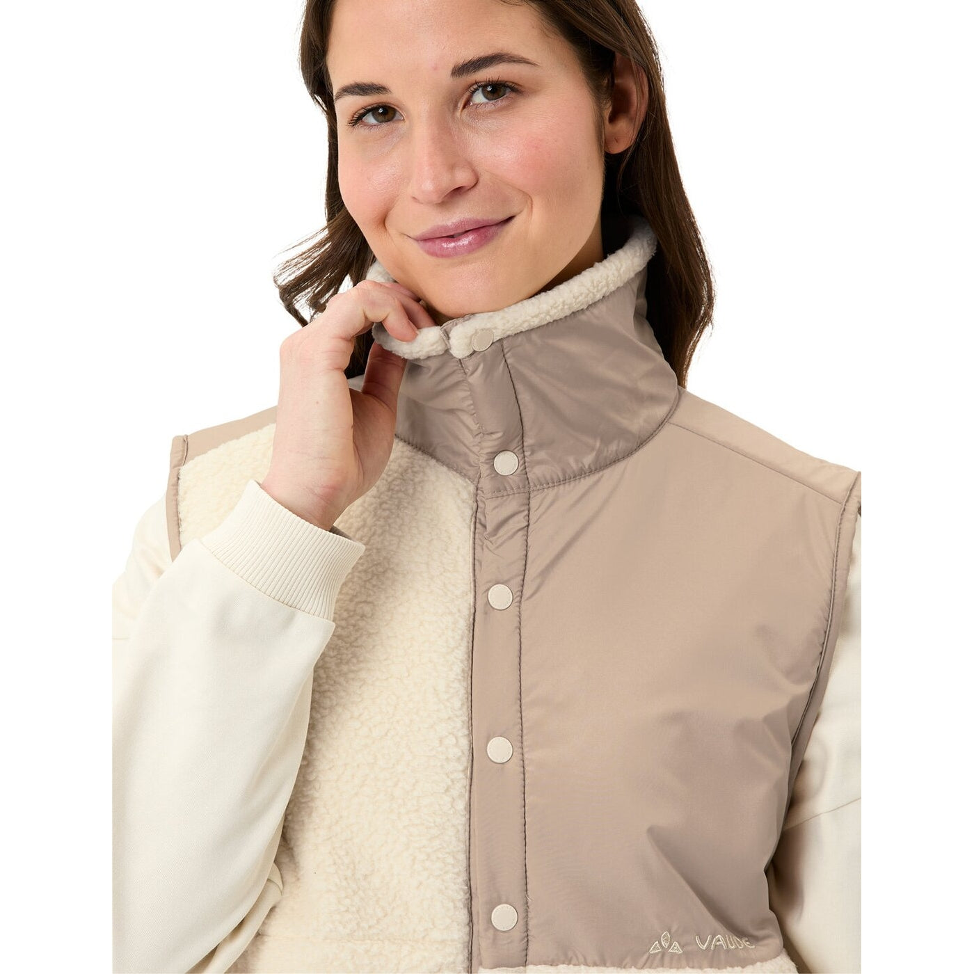 Wo Najun Fleece Vest ECRU ECRU Bild 6