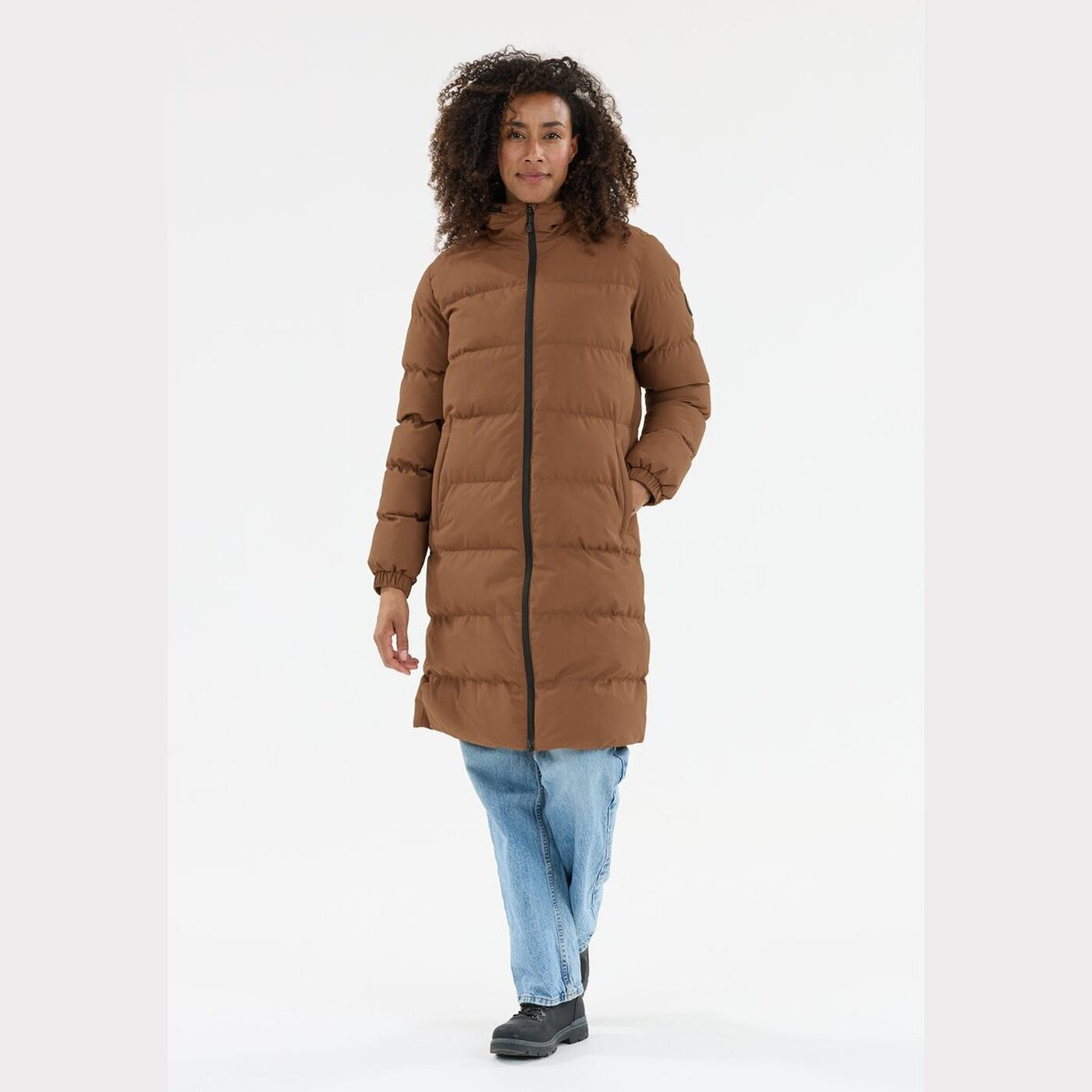 Abella W Long Padded Jacket SOFT SILT SOFT SILT Bild 5