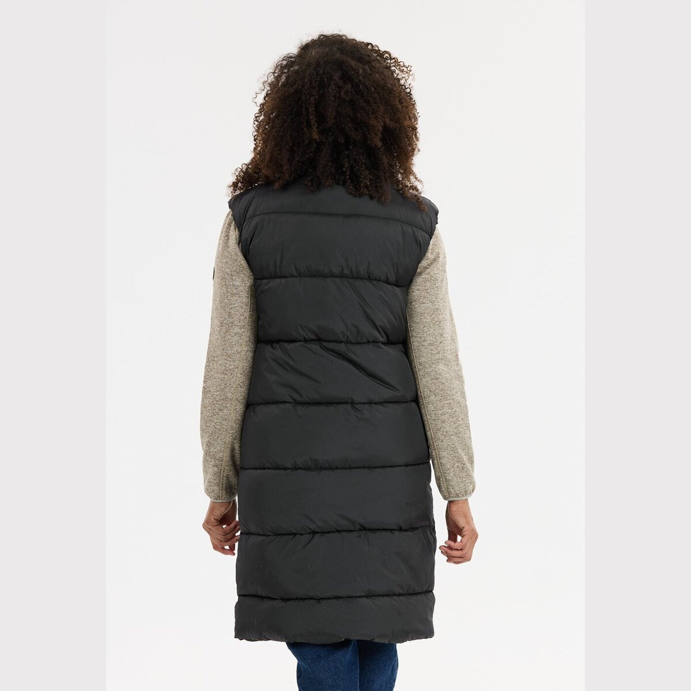 Amaretto W Long Puffer Vest BLACK BLACK Bild 4
