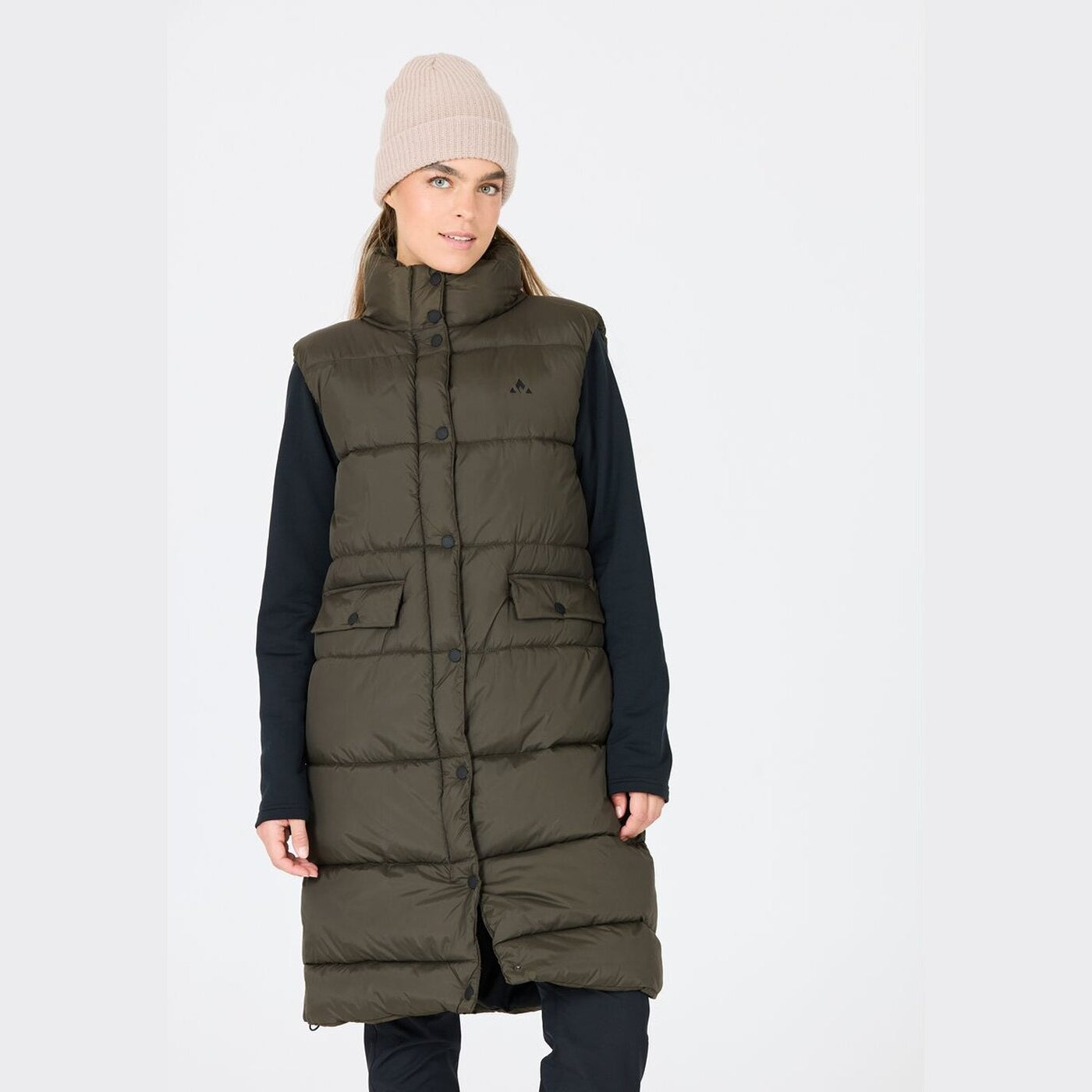 Amaretto W Long Puffer Vest BLACK INK BLACK INK Bild 3