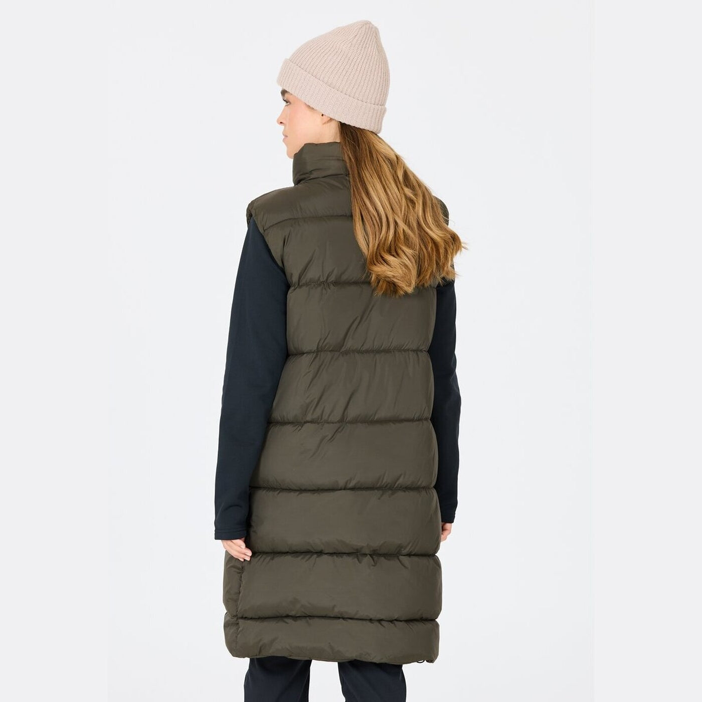 Amaretto W Long Puffer Vest BLACK INK BLACK INK Bild 4