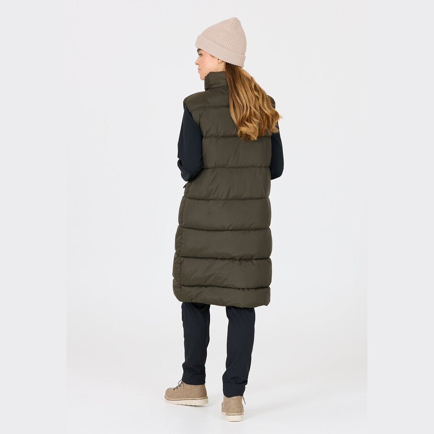 Amaretto W Long Puffer Vest BLACK INK BLACK INK Bild 6