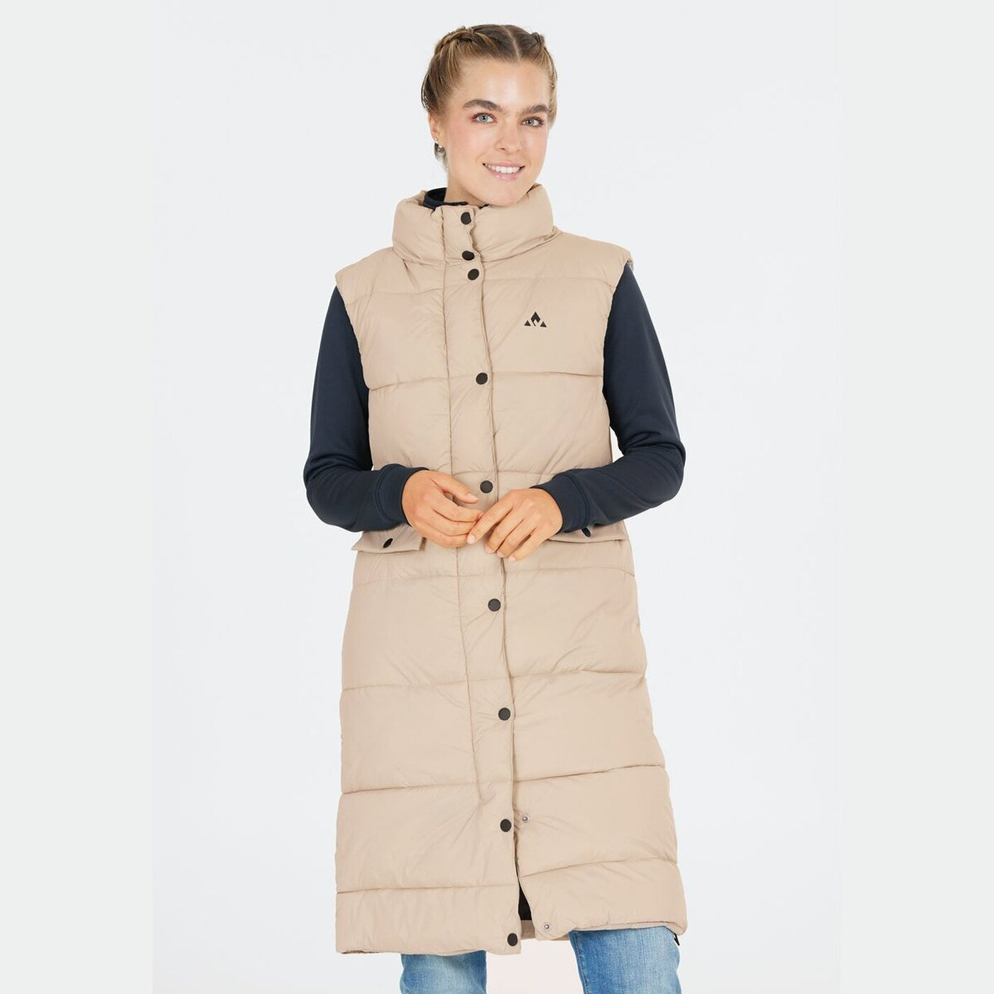 Amaretto W Long Puffer Vest SIMPLY TAUPE SIMPLY TAUPE Bild 3