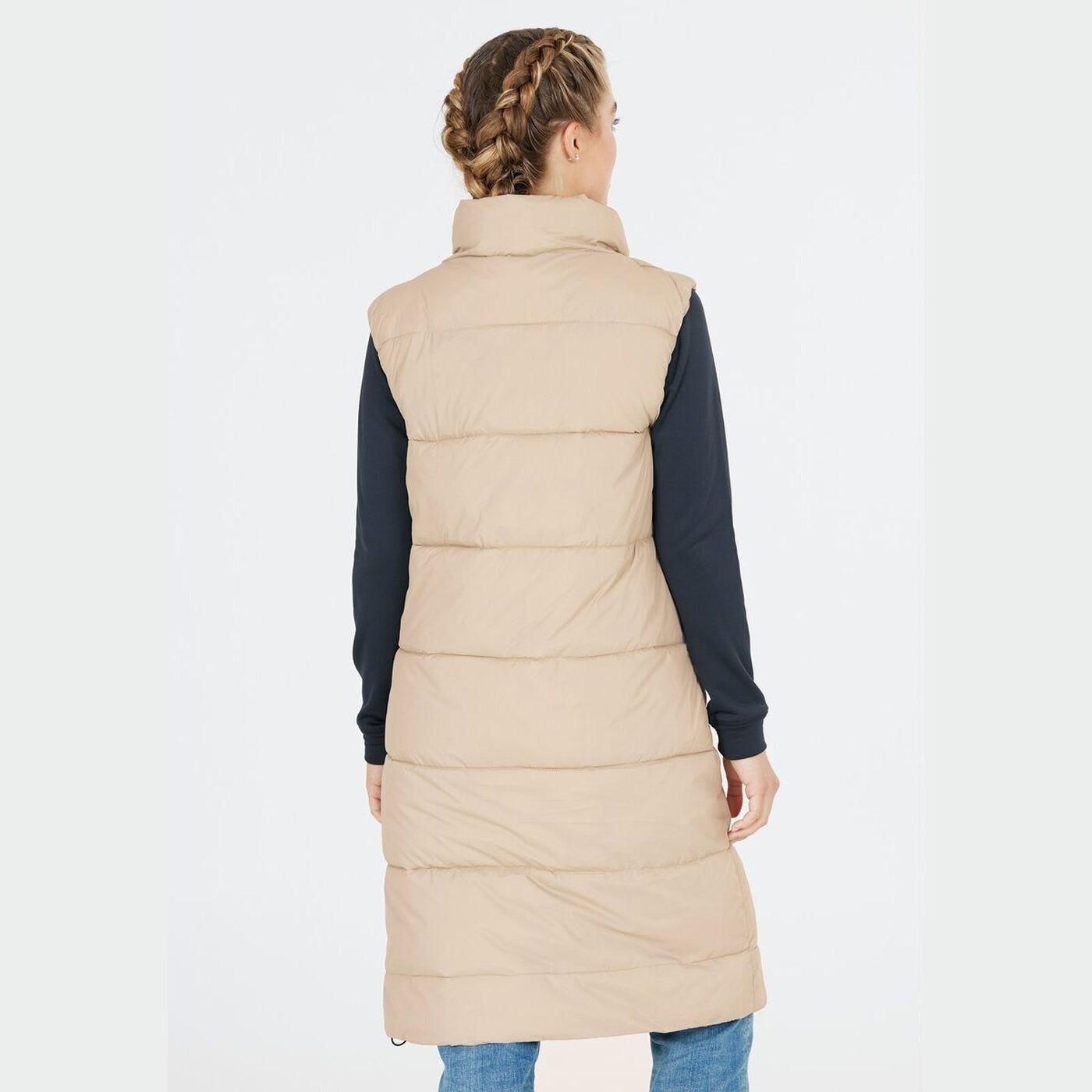 Amaretto W Long Puffer Vest SIMPLY TAUPE SIMPLY TAUPE Bild 4