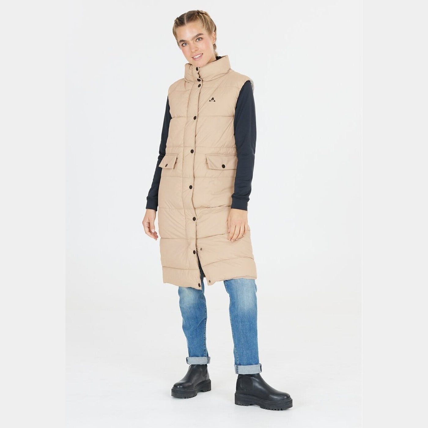 Amaretto W Long Puffer Vest SIMPLY TAUPE SIMPLY TAUPE Bild 5
