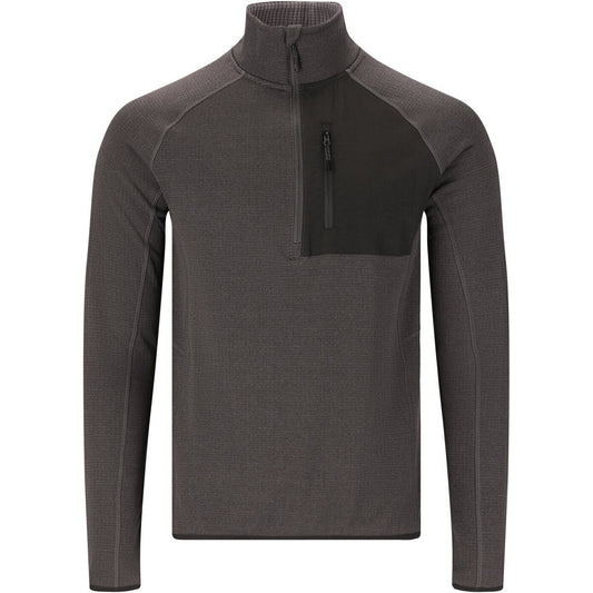 Helge M Half Zip Midlayer DARK GREY MELANGE DARK GREY MELANGE Bild 1