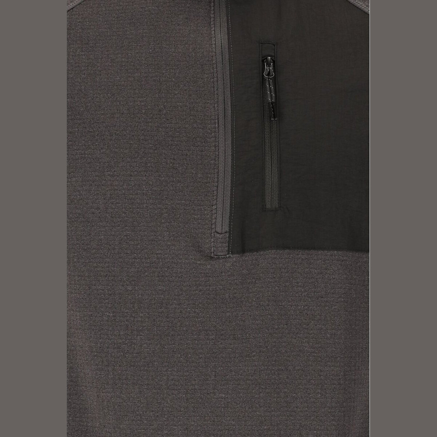 Helge M Half Zip Midlayer DARK GREY MELANGE DARK GREY MELANGE Bild 7